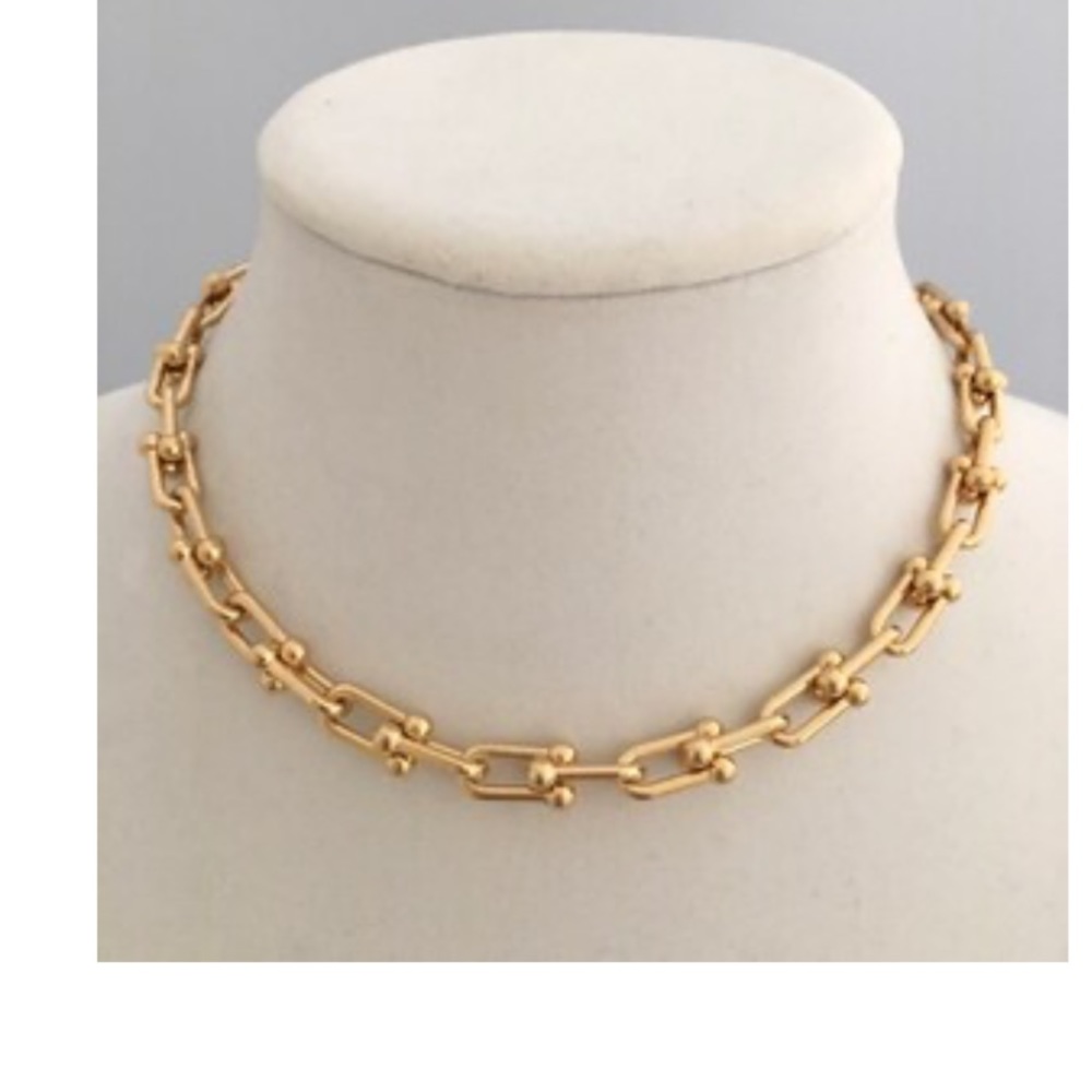 Chunky Gold Plated Chain and Bracelet

Ball U Link